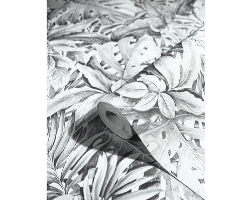 Rouleau de papier peint avec motif de feuilles