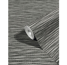 Rolle grauer Vinyltapete mit linearem Muster