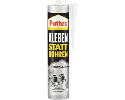 Colle de montage Pattex Coller au lieu de percer transparente 290 g