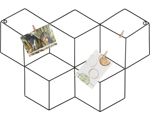 Tableau mural décoratif avec design géométrique et photos