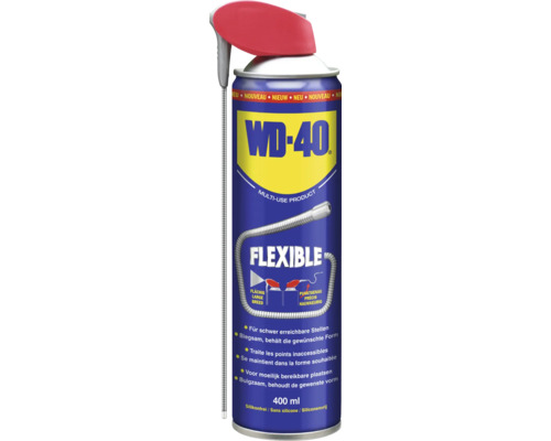 Produit multifonction WD-40 avec tube de pulvérisation flexible, 400 ml