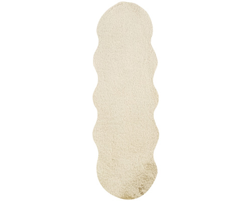 Fausse fourrure Romance Shape beige env. 55x160 cm