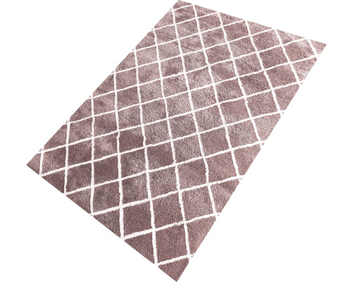 Rechteckiger Teppich mit Rautenmuster