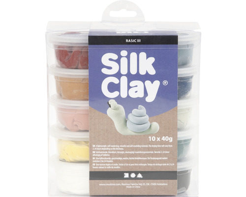 Silk Clay, Pastellfarben, 10x40 g