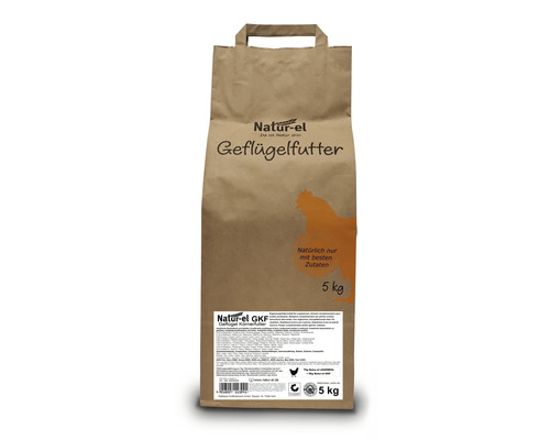 Hühnerfutter Geflügelkörnerfutter Natur-el GKF 5 kg Natur-el Geflügelfutter im 5 Kilogramm Sack