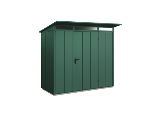 Gartenhaus Hörmann EcoStar Elegant-P Typ 1 RAL6005 Einzeltür 247,9 x153 cm grün