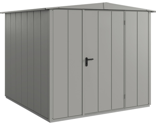 Abri de jardin Hörmann EcoStar Elegant-S type 2 RAL9007 porte à un vantail 258.8 x 247.7 cm gris