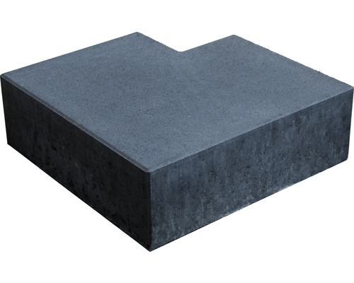 Pavé en béton avec chanfrein 90° anthracite 50/50x35x16 cm