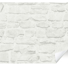 Papier peint aspect mur de pierre