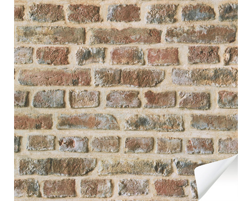 Papier peint avec motif de mur en briques