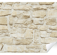 Papier peint avec motif de mur en pierre