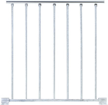 Metallzaun mit vertikalen Stäben