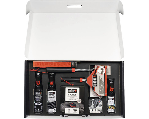 Kit de nettoyage Weber pour barbecues dans un emballage ouvert