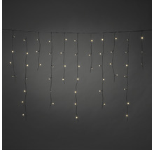 Lichtervorhang mit warmweißen LED Lichtern für Innen und Aussen