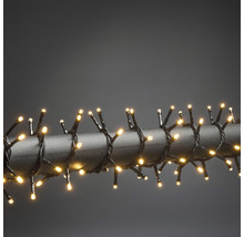 Guirlande lumineuse avec LED blanc chaud enroulée autour d''une barre