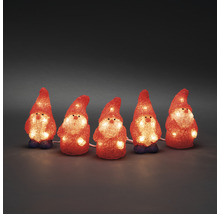 Guirlande lumineuse avec cinq figurines de nains