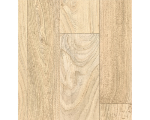 Sol PVC Litex carrelage bois clair largeur 400 cm (au mètre)