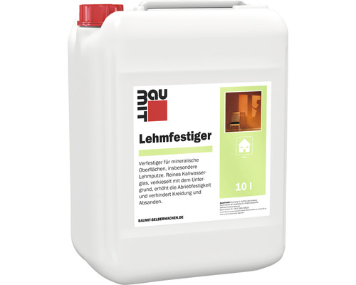 Agent solidifiant pour enduit à l'argile Baumit Viton 10 l Baumit Lehmfestiger dans un bidon de 10 litres pour la consolidation des surfaces minérales