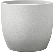 Pot de fleurs gris
