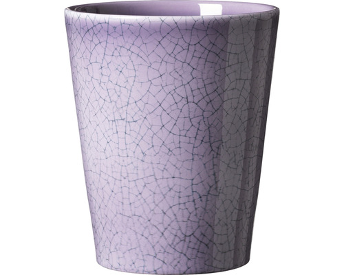 Vase à orchidée Soendgen Medina Glaze céramique Ø 13 cm h 15 cm violet