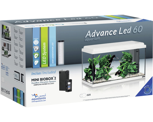 Aquatlantis Advance Led 60 Aquarium mit Filtersystem