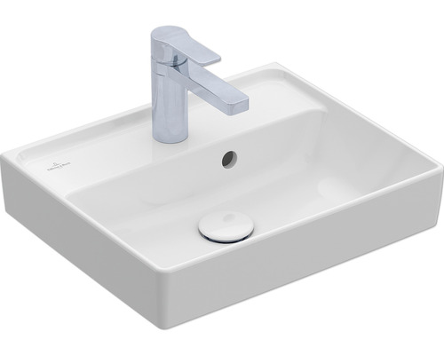 Villeroy & Boch Handwaschbecken Collaro 45 x 37 cm weiss glänzend 43344501 Waschtisch mit Armatur