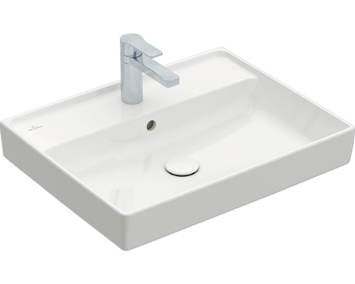 Vasque pour meuble Villeroy & Boch Collaro 60 x 47 cm blanc brillant 4A336001