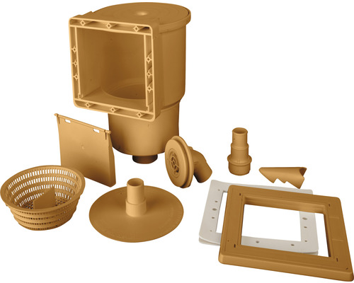 Pool Skimmer Set mit Skimmerkorb, Saugplatte und Dichtungen für Schwimmbecken