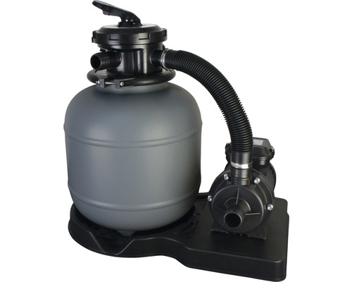 Système de filtration à sable pour piscines avec pompe et tuyau