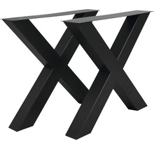 Piètement de table Buildify 720 mm x 100 mm noir-thumb-0