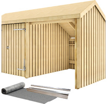 Holzgarage mit Tür und Zubehör für die Montage