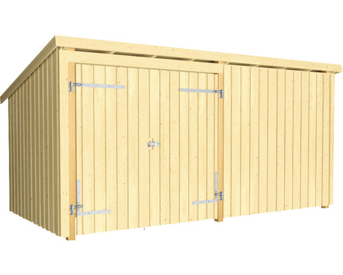 Holzgeräteschuppen mit Tür
