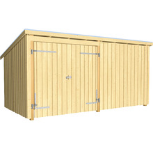Holz Geräteschuppen mit Pultdach und Doppeltür