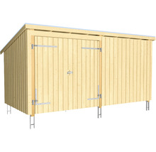 Holzgartenhaus mit Einzeltür und Pultdach