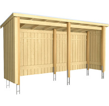 Holzunterstand mit Pfosten