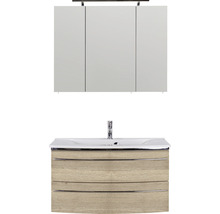 Badezimmer Waschtischkombination mit Spiegelschrank und Unterschrank