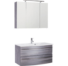 Waschtischunterschrank mit Waschbecken und Spiegelschrank für das Badezimmer