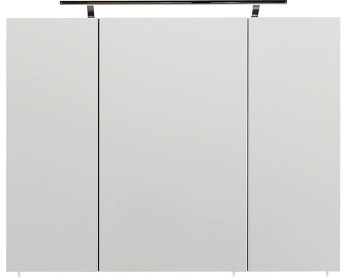 Armoire de toilette à LED Marlin Bad 3040 lxhxp 90x74x17.5 cm anthracite brillant