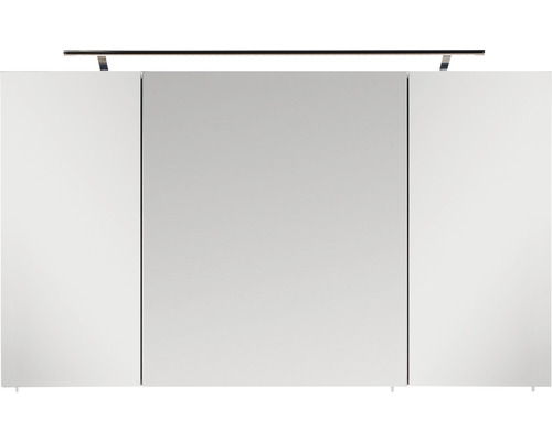 LED Spiegelschrank Marlin Bad 3040 BxHxT 120x74x17.5 cm anthrazit glanz