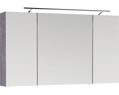 Armoire de toilette avec trois portes et éclairage