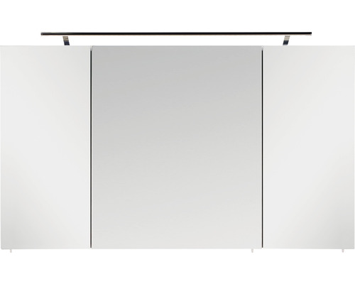 Armoire de toilette Marlin Bad 3040 120 cm blanc 3 porte LED