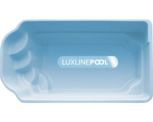 Einbaupool LuxLinePool Agos 450x250x120 cm blau / weiss