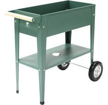 Table de plantation roulante avec étagère et poignée