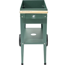 Jardinière surélevée avec roues et espace de rangement