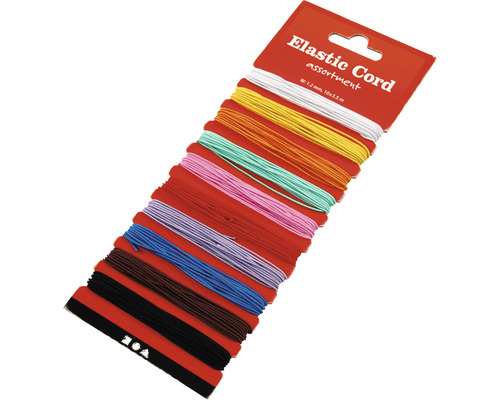 Sortiment elastische Kordeln, jeweils 3,5 Meter lang