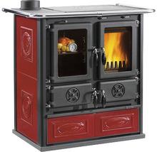 Holzherd mit Backofen und Kochfeld