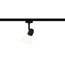 Schienenstrahler mit Glasschirm