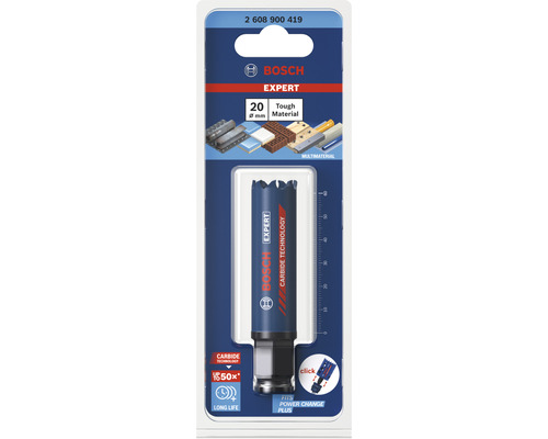 Scie-cloche Bosch Expert de 20 millimètres de diamètre dans son emballage