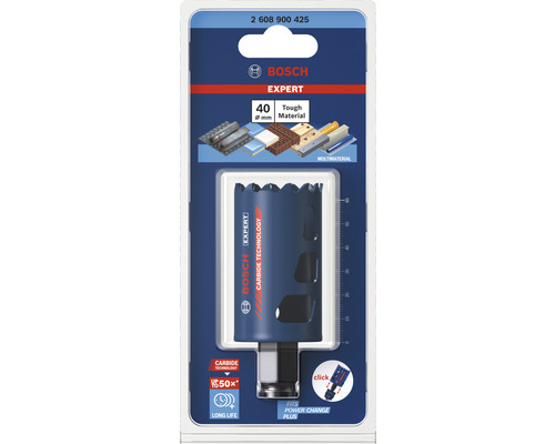 Scie cloche Bosch Expert de 40 millimètres de diamètre pour matériaux robustes