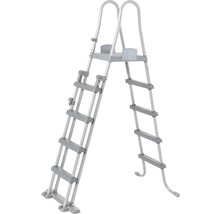 Poolleiter aus Metall mit Stufen